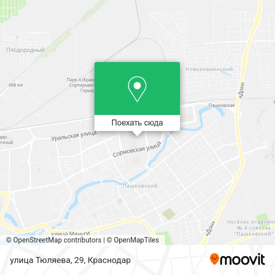 Карта улица Тюляева, 29