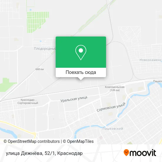 Карта улица Дежнёва, 52/1