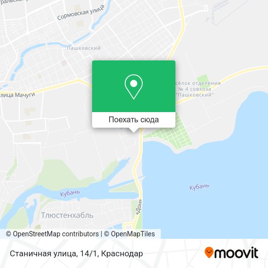 Карта Станичная улица, 14/1