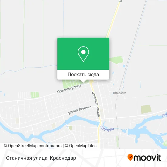 Карта Станичная улица