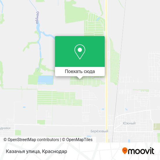 Карта Казачья улица