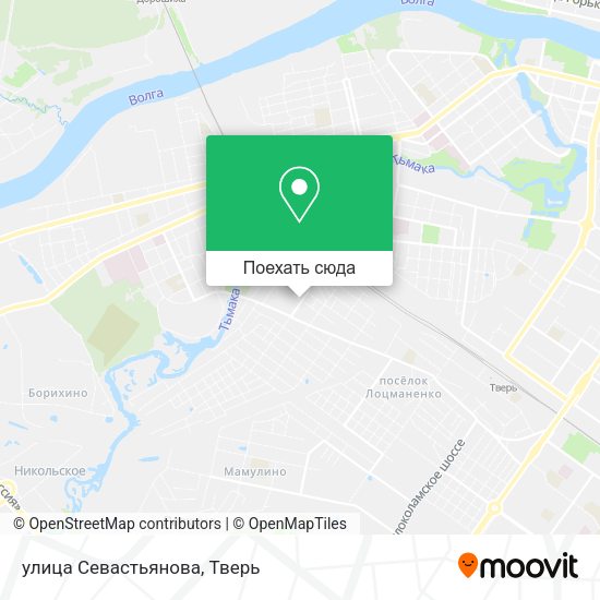 Карта улица Севастьянова