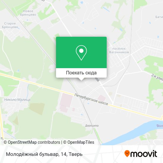 Карта Молодёжный бульвар, 14