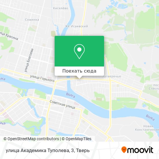 Карта улица Академика Туполева, 3