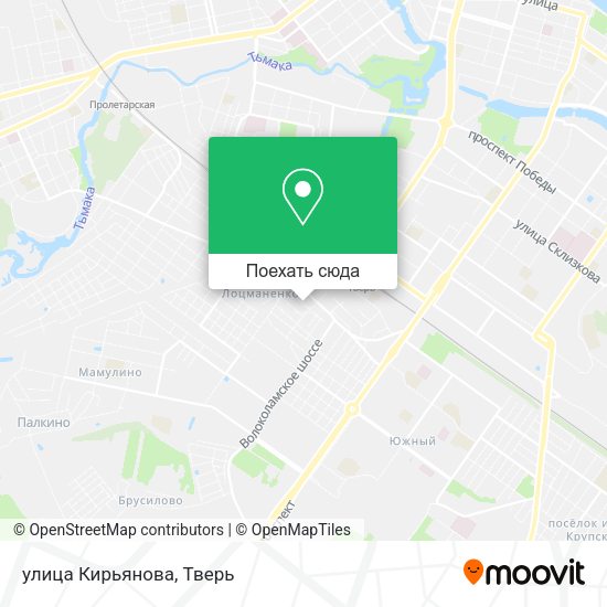 Карта улица Кирьянова