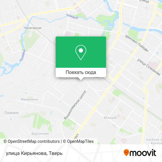Карта улица Кирьянова