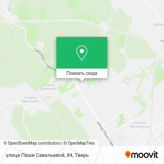 Карта улица Паши Савельевой, 84