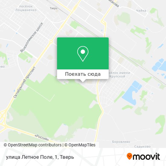 Карта улица Летное Поле, 1