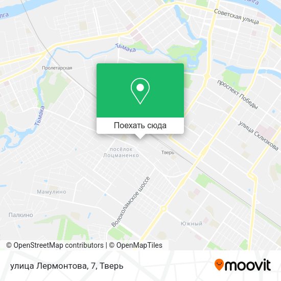 Карта улица Лермонтова, 7