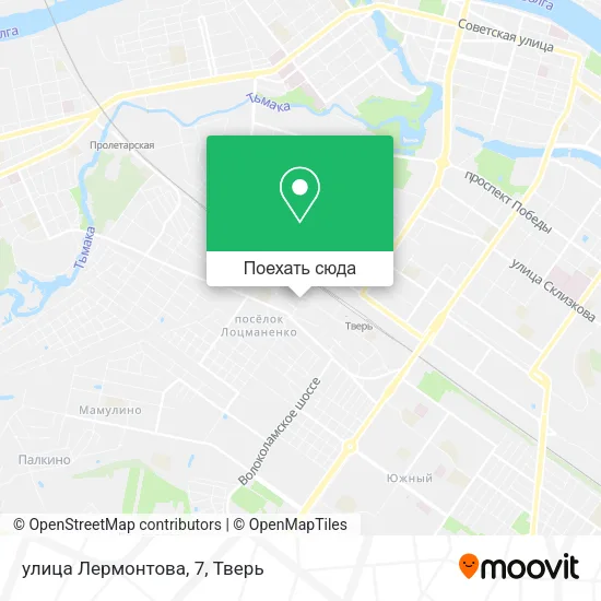 Карта улица Лермонтова, 7