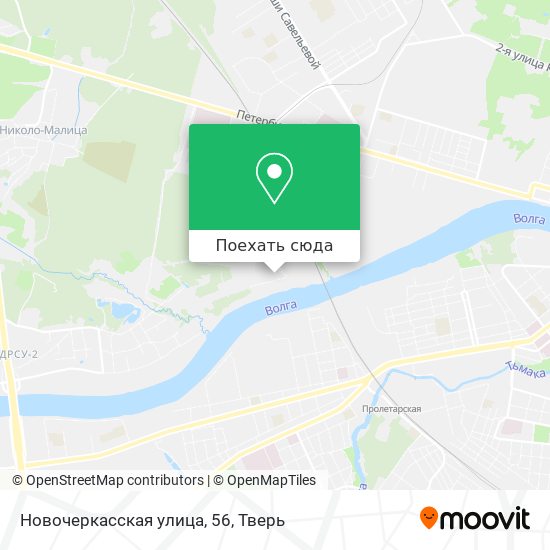 Карта Новочеркасская улица, 56