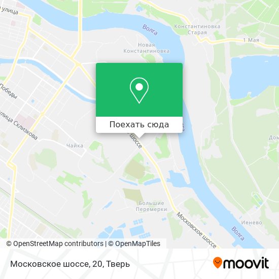 Карта Московское шоссе, 20