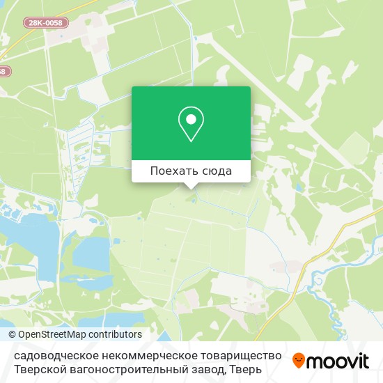 Карта садоводческое некоммерческое товарищество Тверской вагоностроительный завод