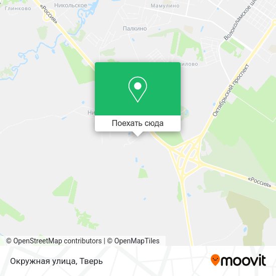 Карта Окружная улица