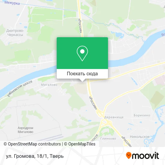 Карта ул. Громова, 18/1