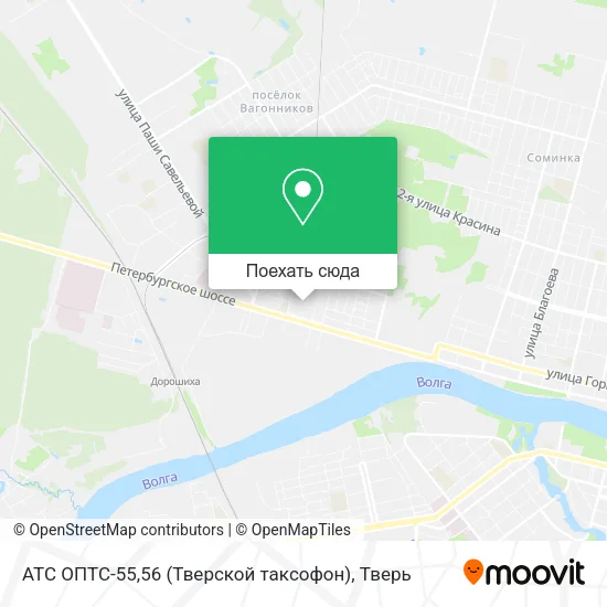 Карта АТС ОПТС-55,56 (Тверской таксофон)