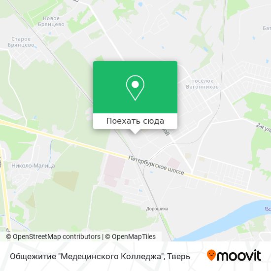 Карта Общежитие "Медецинского Колледжа"