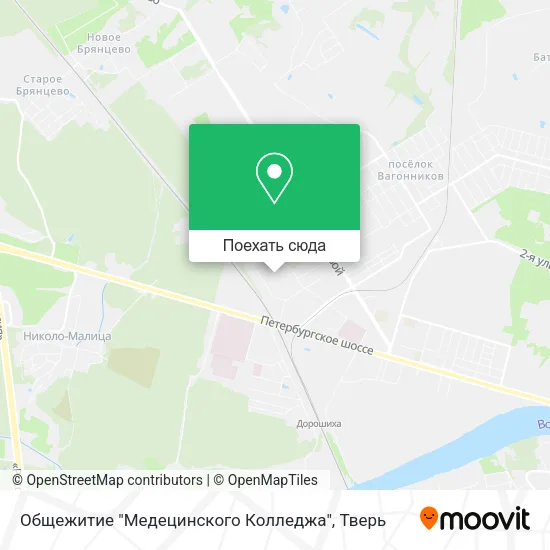 Карта Общежитие "Медецинского Колледжа"