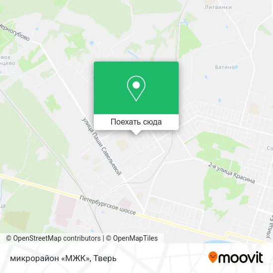 Карта микрорайон «МЖК»