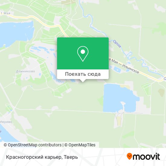 Карта Красногорский карьер