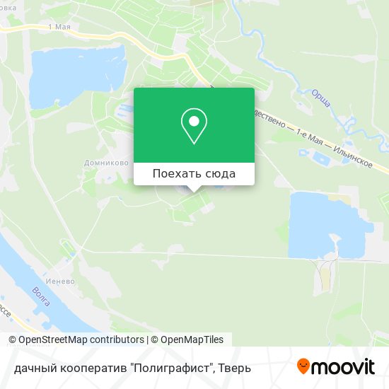 Карта дачный кооператив "Полиграфист"