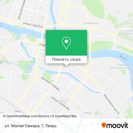 Карта ул. Малая Самара, 7