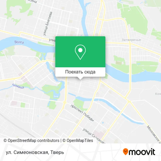 Карта ул. Симеоновская