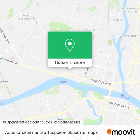 Карта Адвокатская палата Тверской области