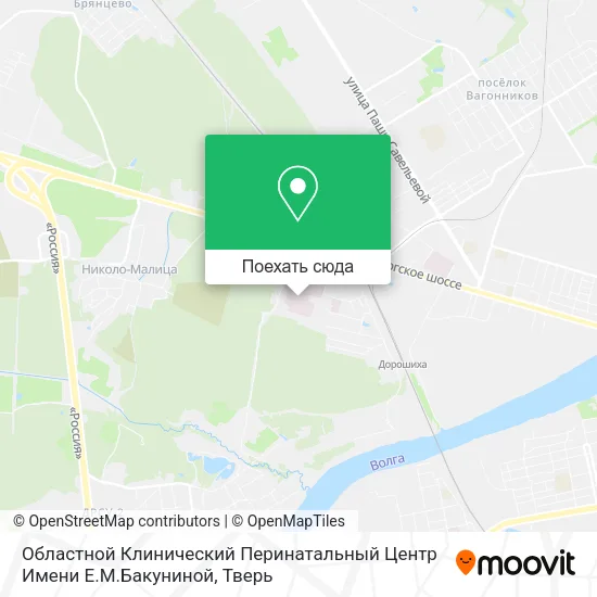 Карта Областной Клинический Перинатальный Центр Имени Е.М.Бакуниной