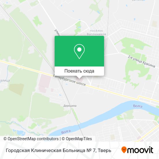 Карта Городская Клиническая Больница № 7