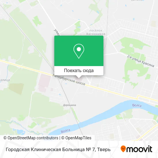 Карта Городская Клиническая Больница № 7