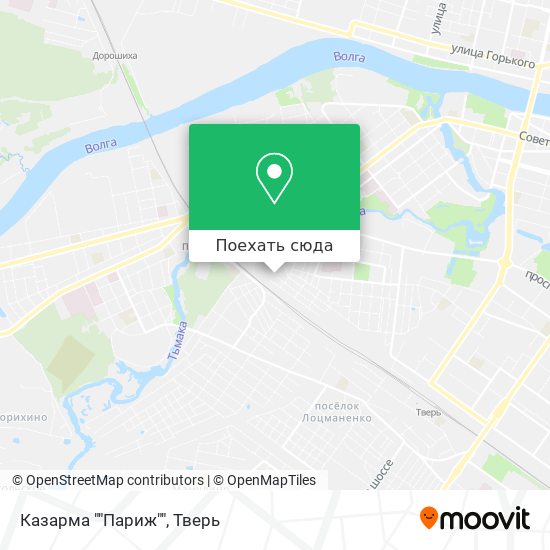 Карта Казарма ""Париж""