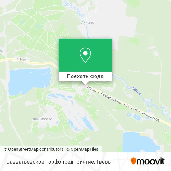 Карта Савватьевское Торфопредприятие