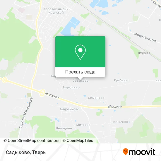 Карта Садыково