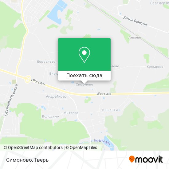 Карта Симоново