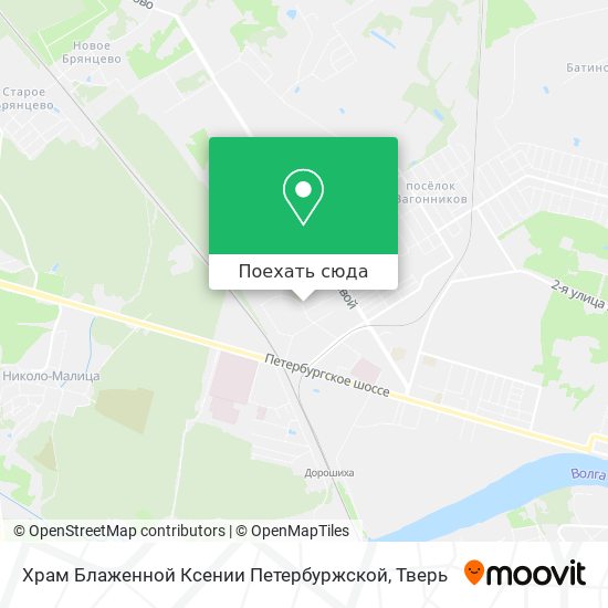Карта Храм Блаженной Ксении Петербуржской