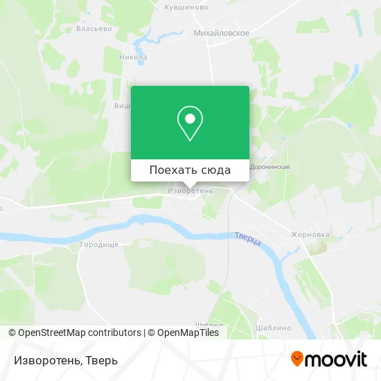 Карта Изворотень
