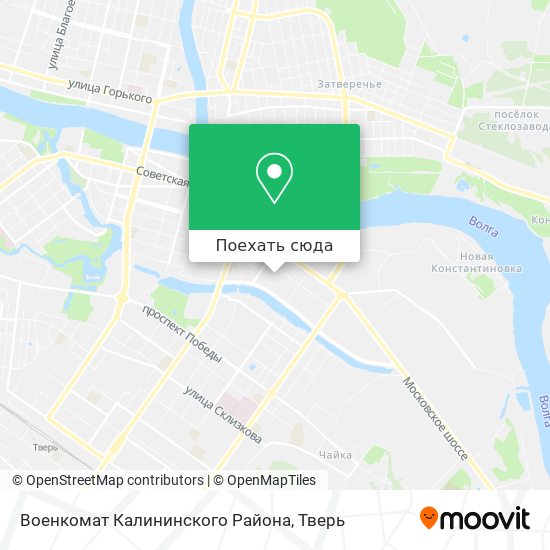 Карта Военкомат Калининского Района