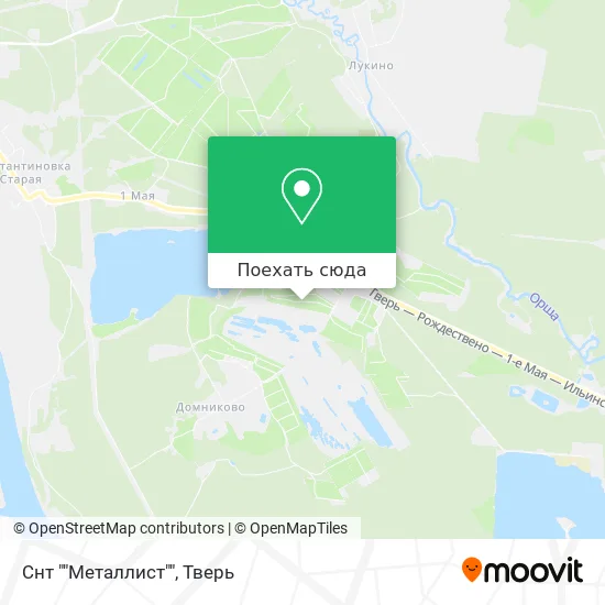 Карта Снт ""Металлист""