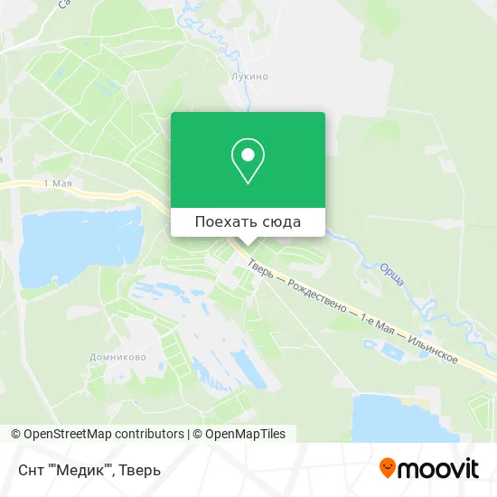 Карта Снт ""Медик""