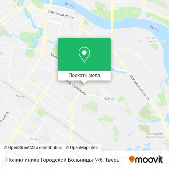 Карта Поликлиника Городской Больницы №6