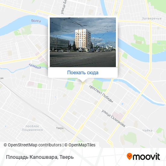 Карта Площадь Капошвара