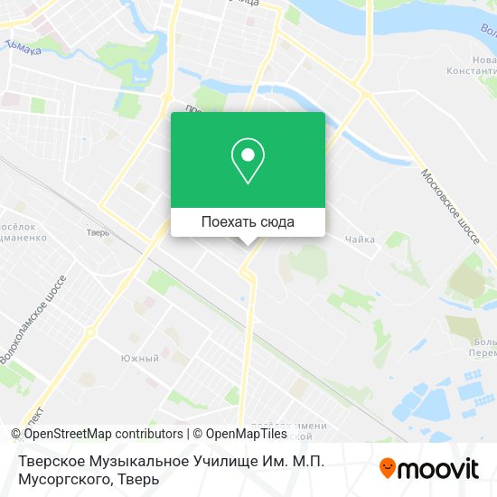 Карта Тверское Музыкальное Училище Им. М.П. Мусоргского
