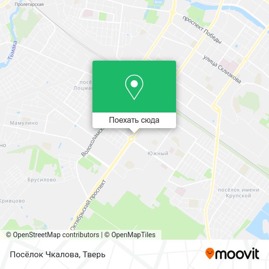 Карта Посёлок Чкалова