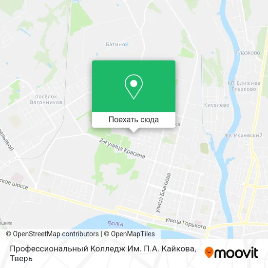 Карта Профессиональный Колледж Им. П.А. Кайкова