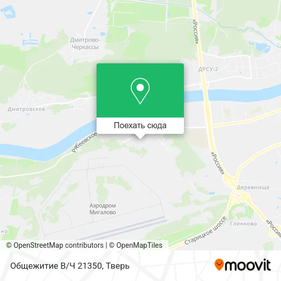 Карта Общежитие В/Ч 21350