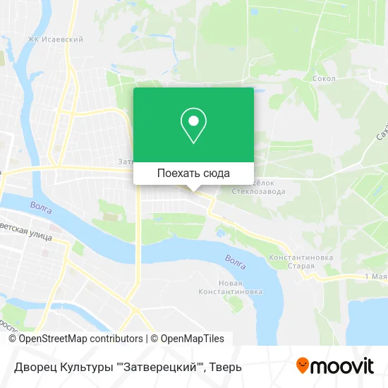Карта Дворец Культуры ""Затверецкий""