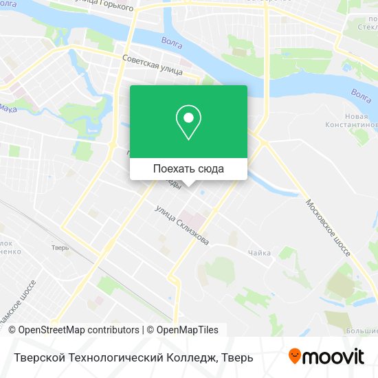 Карта Тверской Технологический Колледж