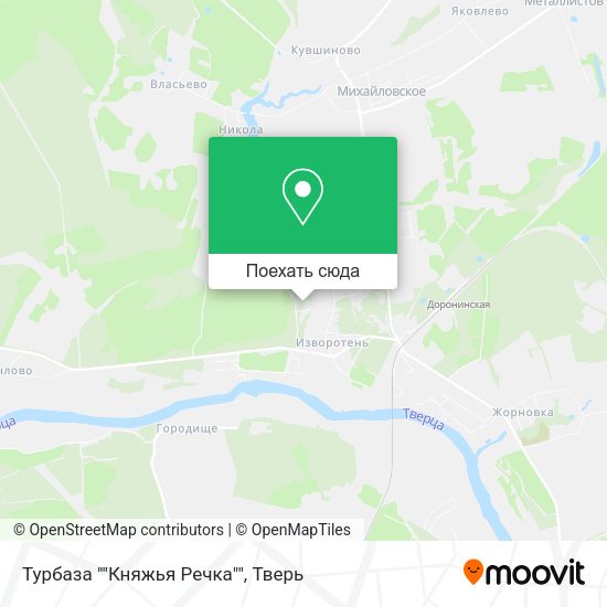 Карта Турбаза ""Княжья Речка""