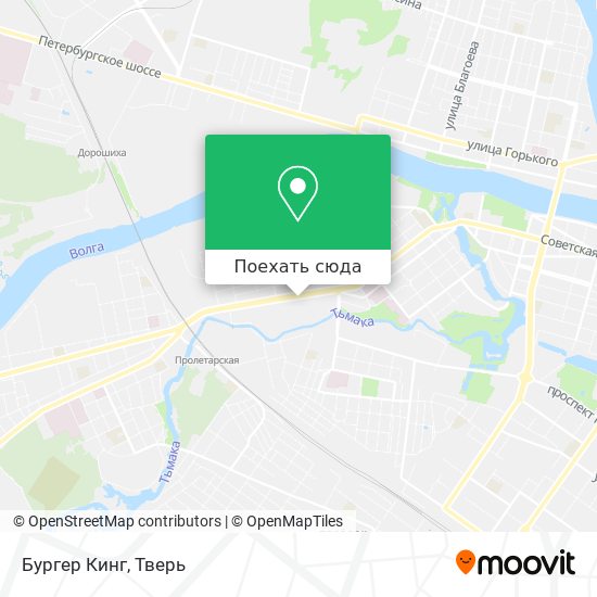 Карта Бургер Кинг